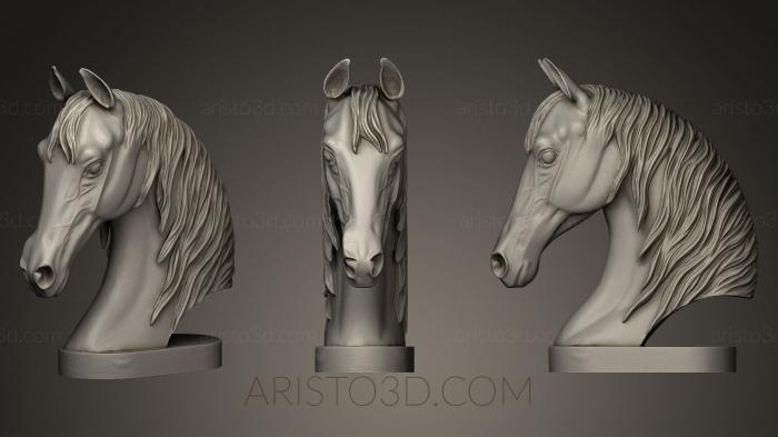Masks and muzzles of animals (MSKJ_0087) 3D model for CNC machine